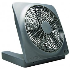 O2COOL NEW 10" Battery Operated Fan with Adapter  Graphite - B00ATSHJ1Q